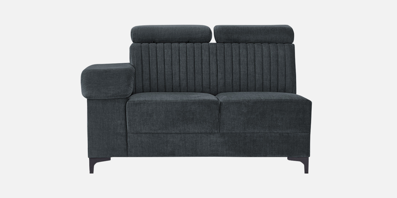 Draco Fabric Corner Sofa in Duby Grey Colour