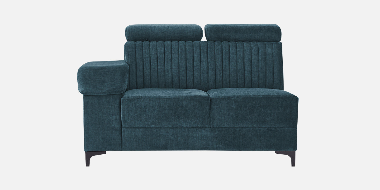 Draco Fabric Corner Sofa in Harbour Blue Colour