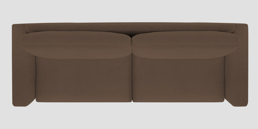 Esha Fabric 3 Seater Sofa In Rosy Brown Colour - Febonic Living