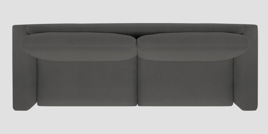 Esha Fabric 3 Seater Sofa In Stone Grey Colour - Febonic Living