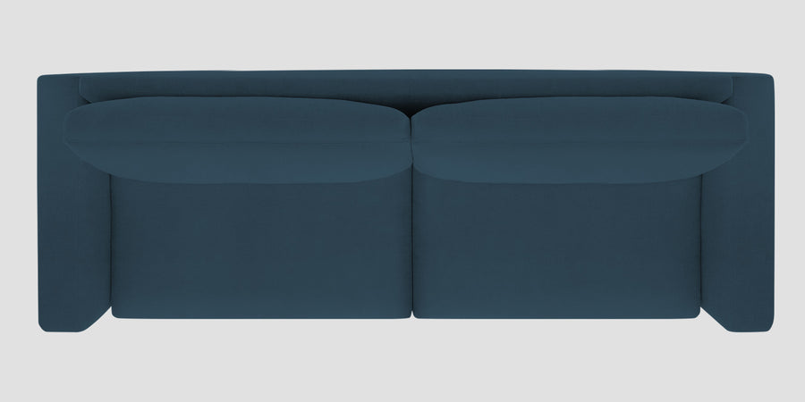 Esha Fabric 3 Seater Sofa In Cool Blue Colour - Febonic Living
