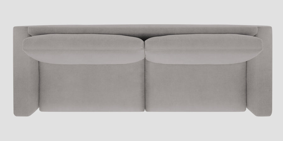 Esha Fabric 3 Seater Sofa In Silver Grey Colour - Febonic Living