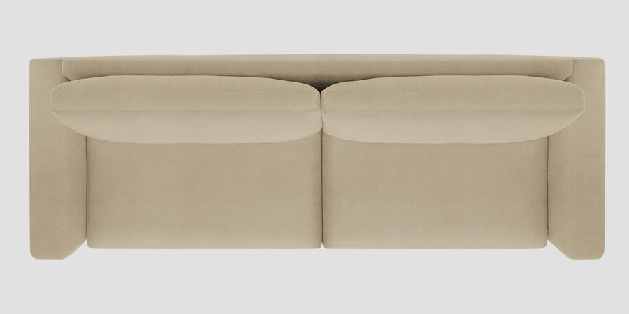 Esha Fabric 3 Seater Sofa In Honey Beige Colour - Febonic Living