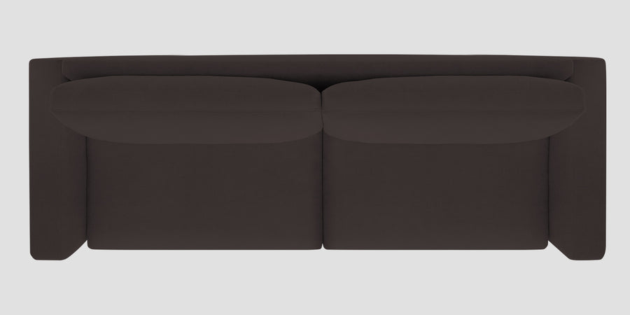Esha Fabric 3 Seater Sofa In Pebble Brown Colour - Febonic Living