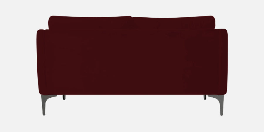 Haru Velvet 2 Seater Sofa In Dark Maroon Colour - Febonic Living