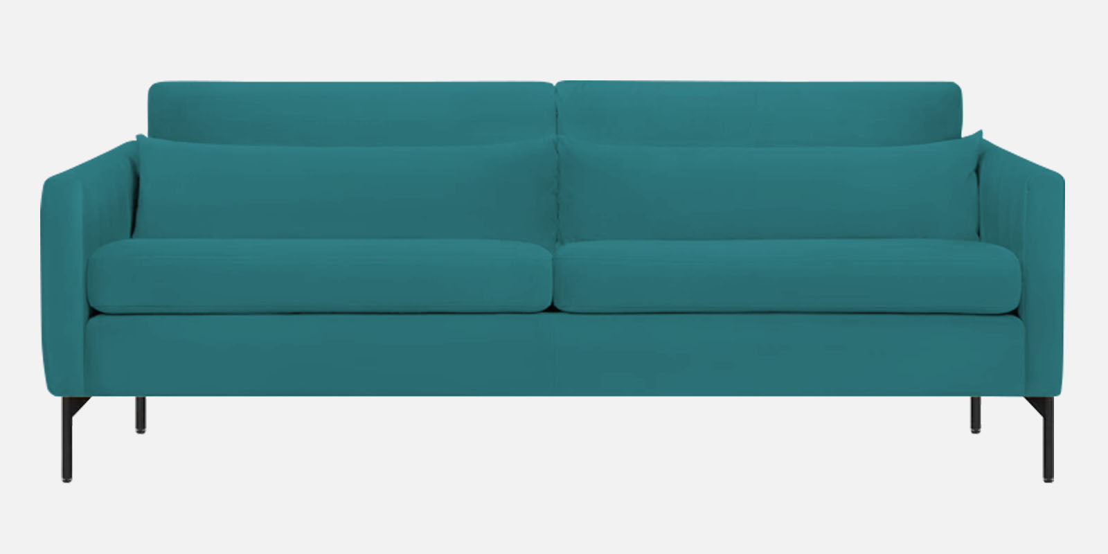 Haru Velvet 3 Seater Sofa in Arabian green Colour