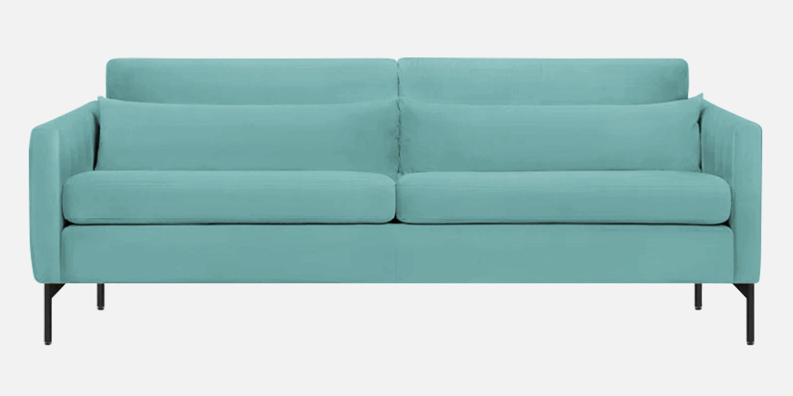 Haru Velvet 3 Seater Sofa in Barmunda Aqua Colour