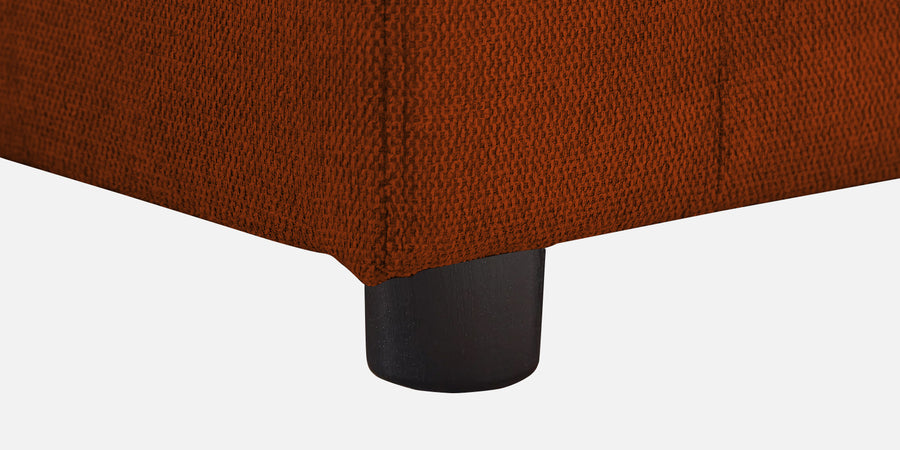 Roman Fabric 3 Seater Foldable Sofa Cum Bed In Burnt Orange Colour With Usb Port - Febonic Living