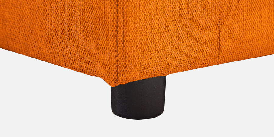 Roman Fabric 3 Seater Foldable Sofa Cum Bed In Vivid Orange Colour With Usb Port - Febonic Living