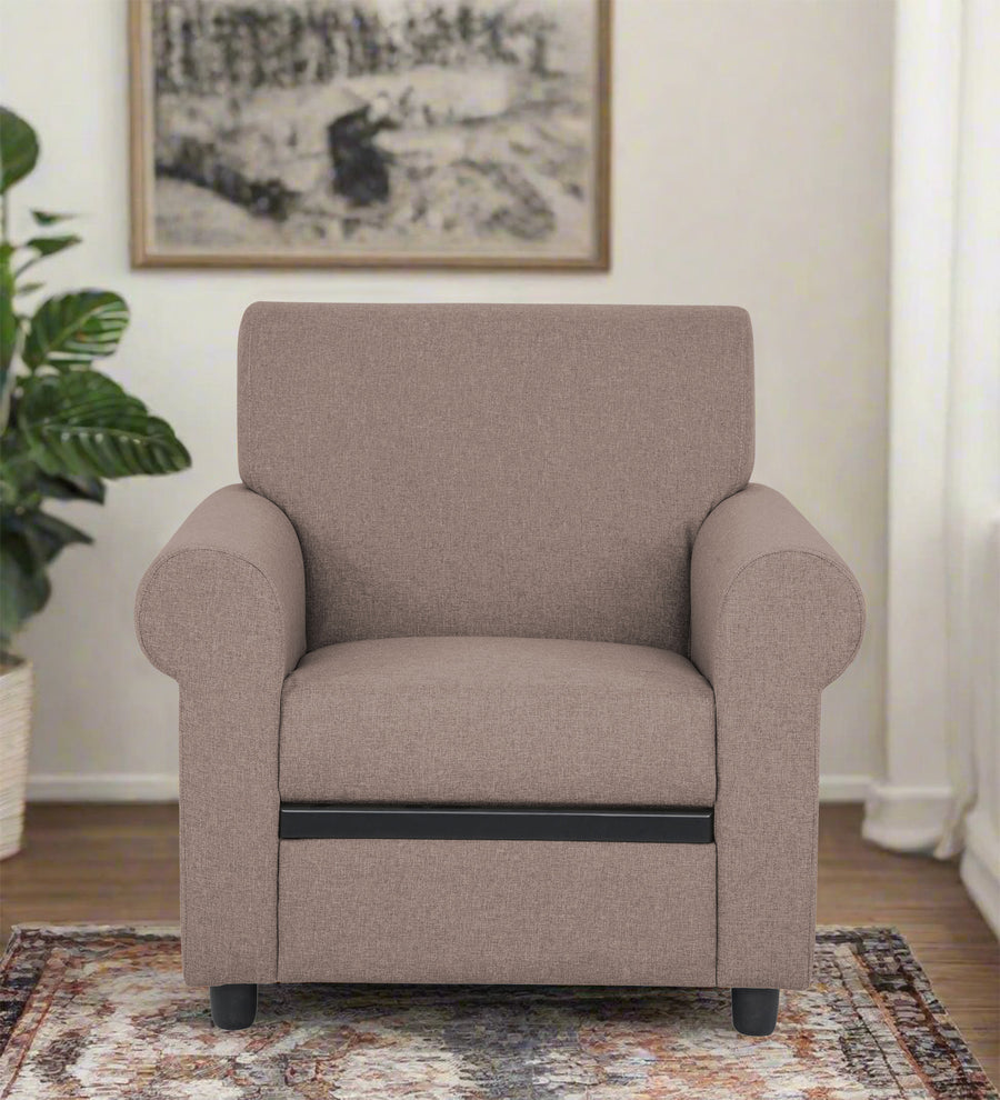 Ribby  1 Seater Fabric Sofa - Kadhi Beige by Febonic Living