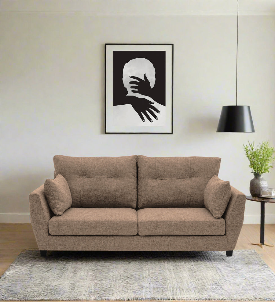 Mario  2 Seater Fabric Sofa - Cookie Beige by Febonic Living