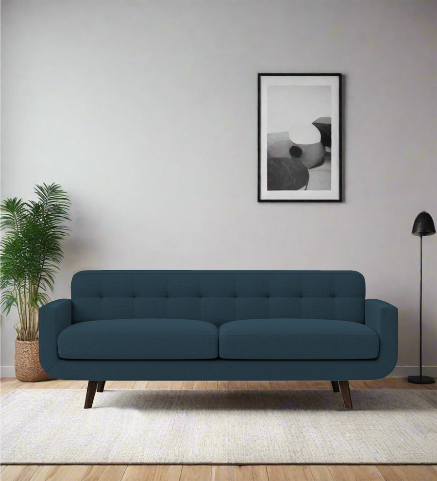 Marsela 3 Seater Fabric Sofa - Cool Blue by Febonic Living
