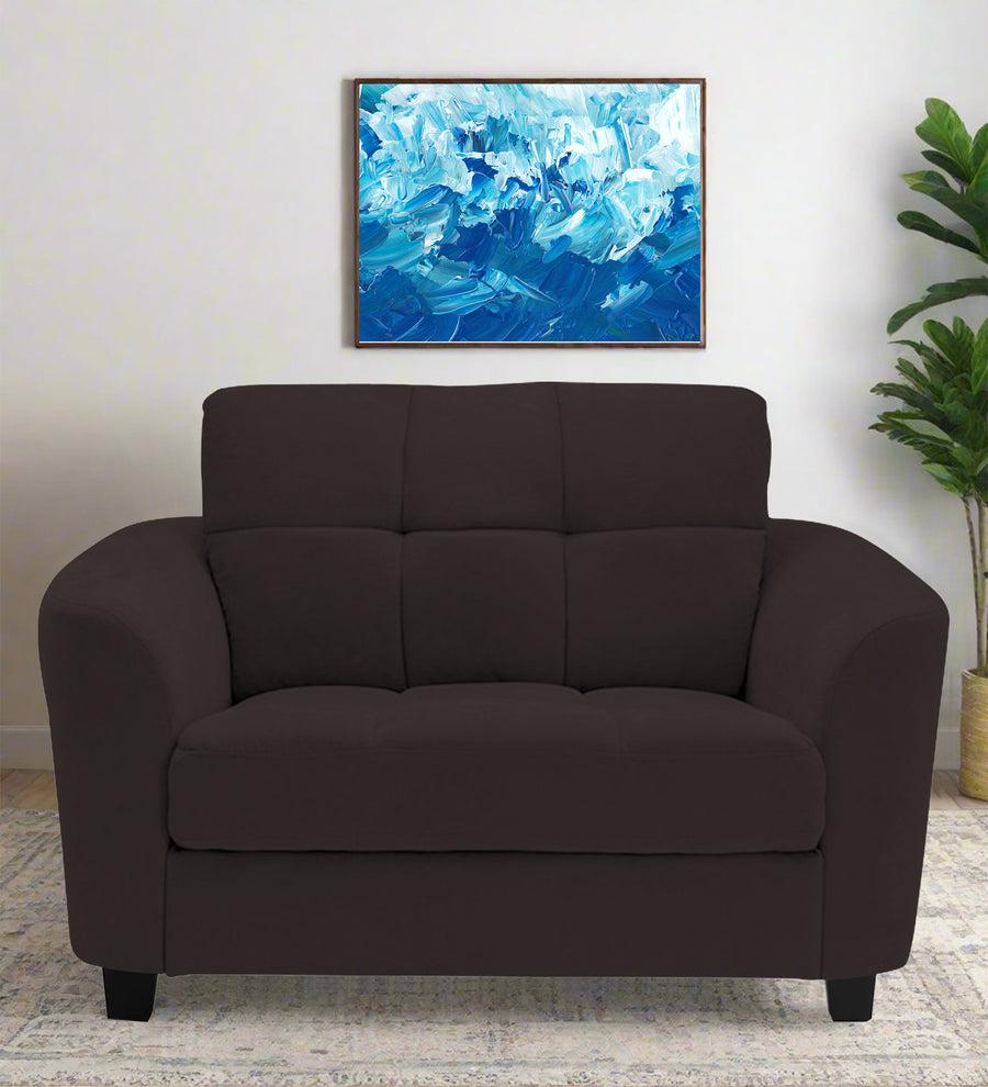 Mulan  1 Seater Fabric Sofa - Pebble Brown by Febonic Living