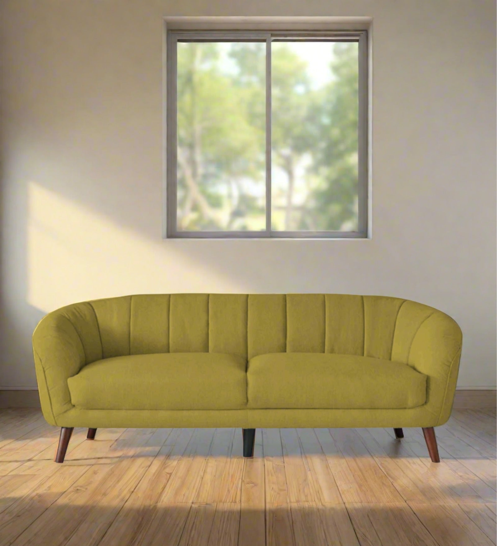 Benjamin Fabric 3 Seater Sofa in Parrot Green Colour