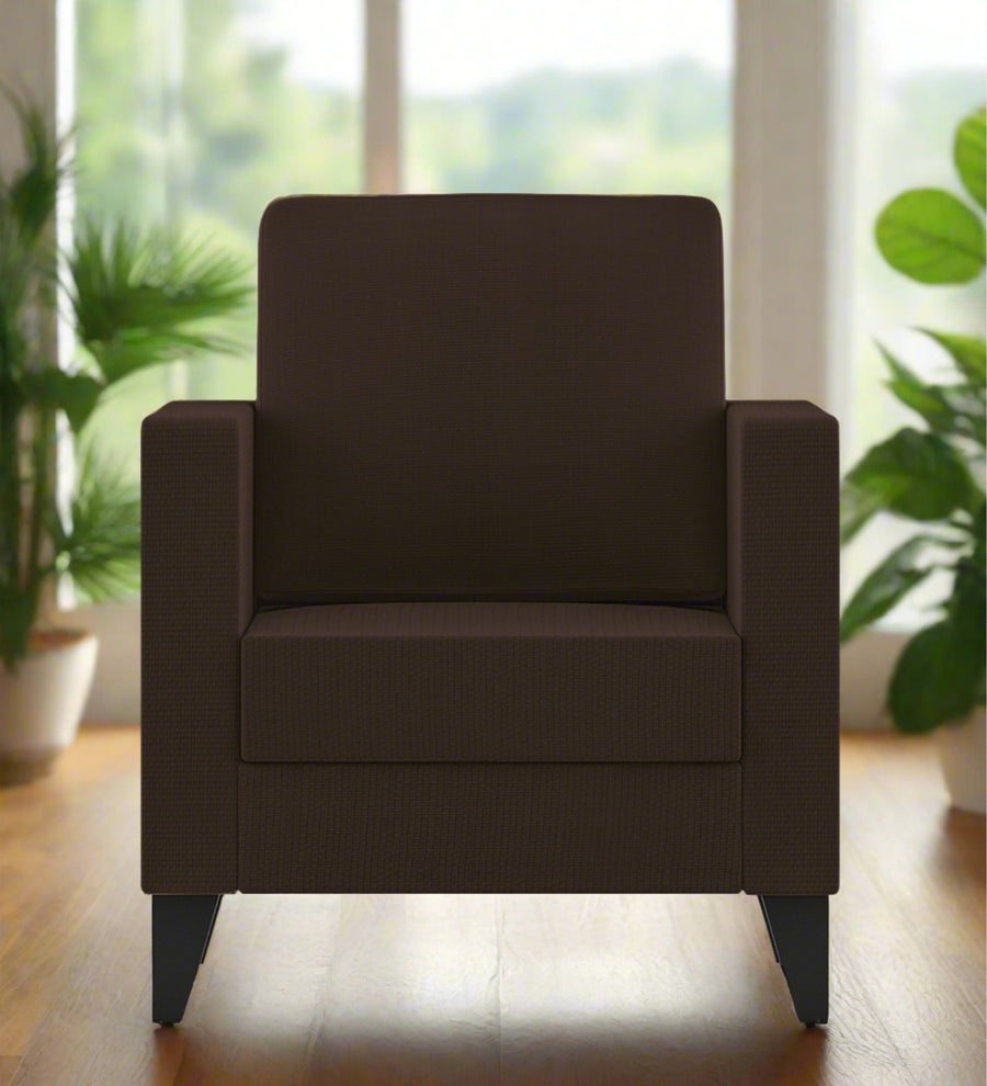 Nori  1 Seater Fabric Sofa - Cidar Brown by Febonic Living