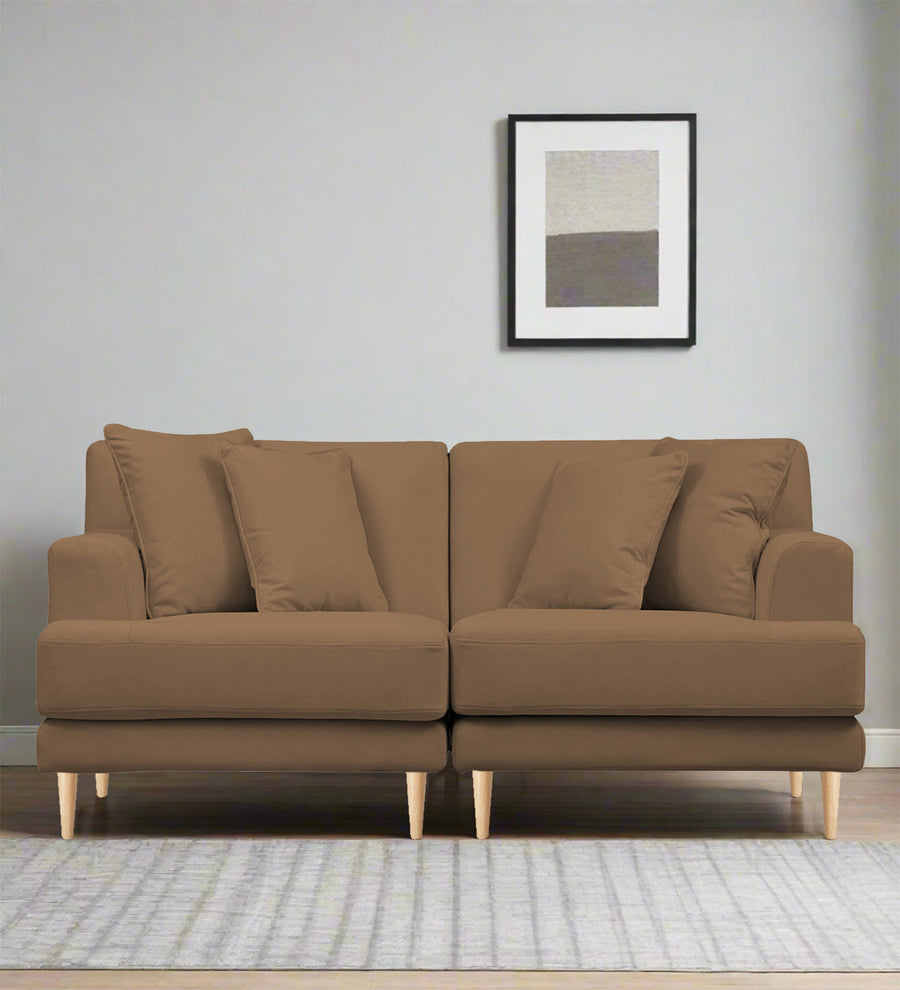 Woody  2 Seater Fabric Sofa - Dusty peach by Febonic Living