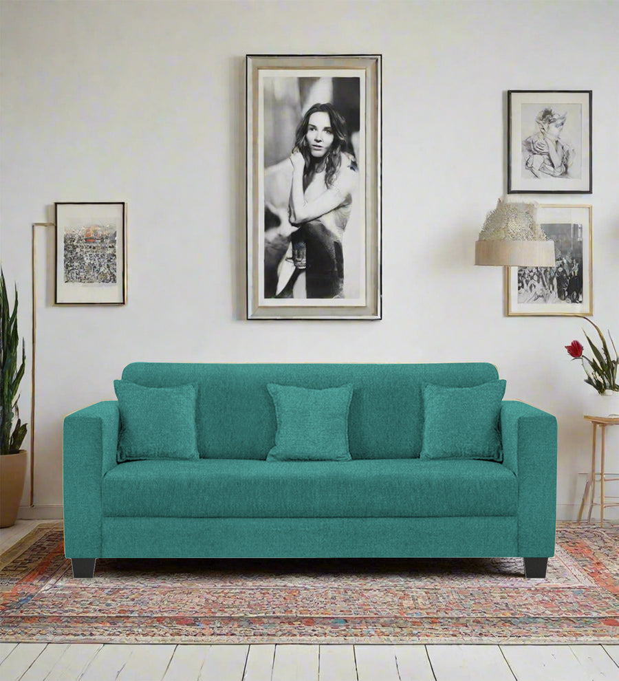 Nebula 3 Seater Fabric Sofa - Sea Green by Febonic Living
