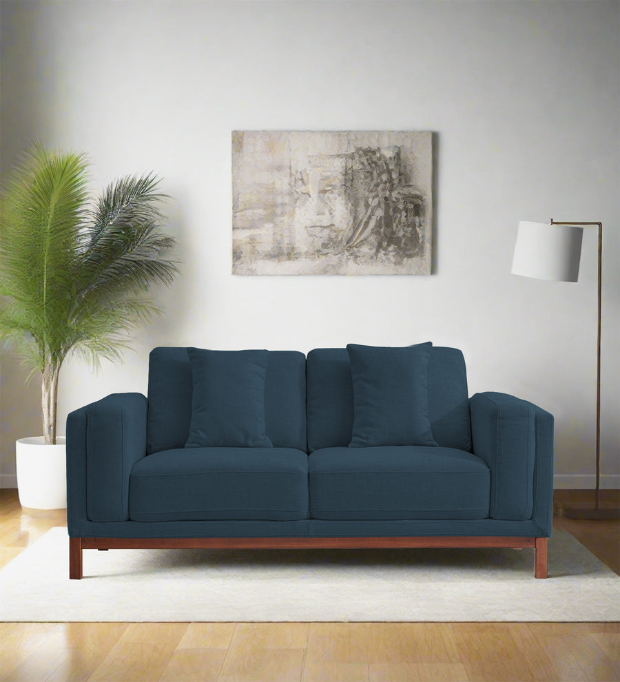 Borry  2 Seater Fabric Sofa - Cool Blue by Febonic Living