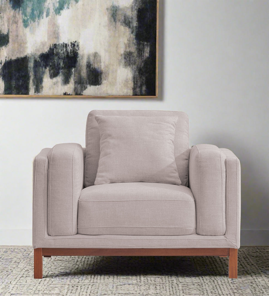 Borry  1 Seater Fabric Sofa - Almond Beige by Febonic Living