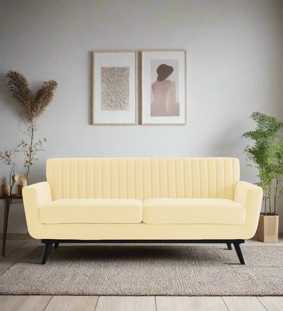 Tucker  2 Seater Velvet Sofa - Sandy Beige by Febonic Living