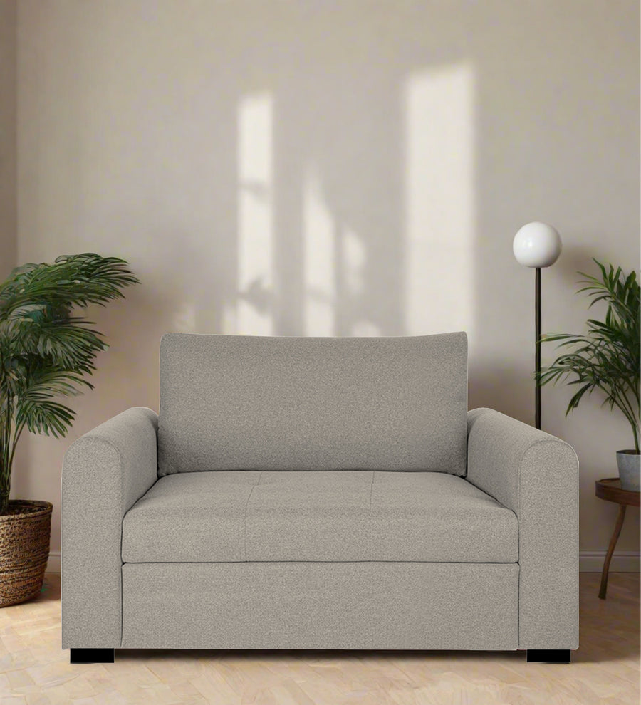 Sigma  1 Seater Fabric Sofa - Ash Grey by Febonic Living