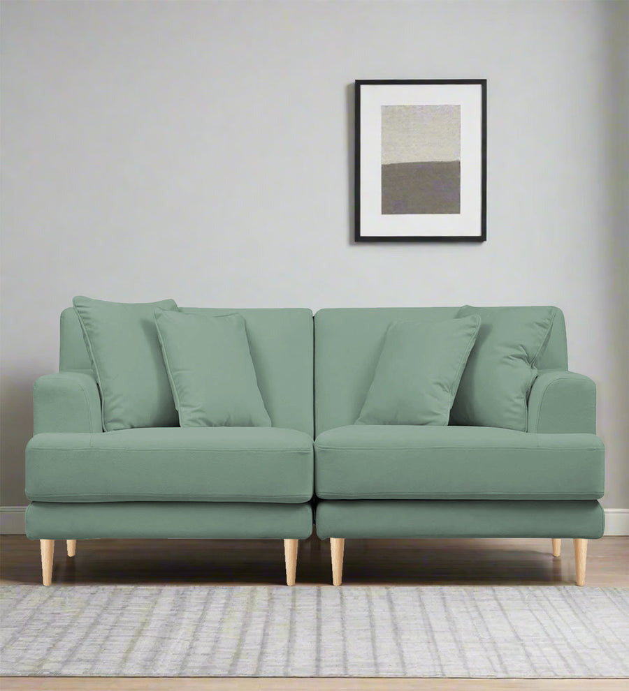 Woody  2 Seater Fabric Sofa - Mist Blue by Febonic Living