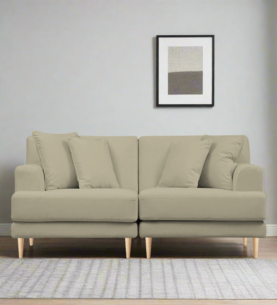 Woody  2 Seater Fabric Sofa - Carnival Beige by Febonic Living