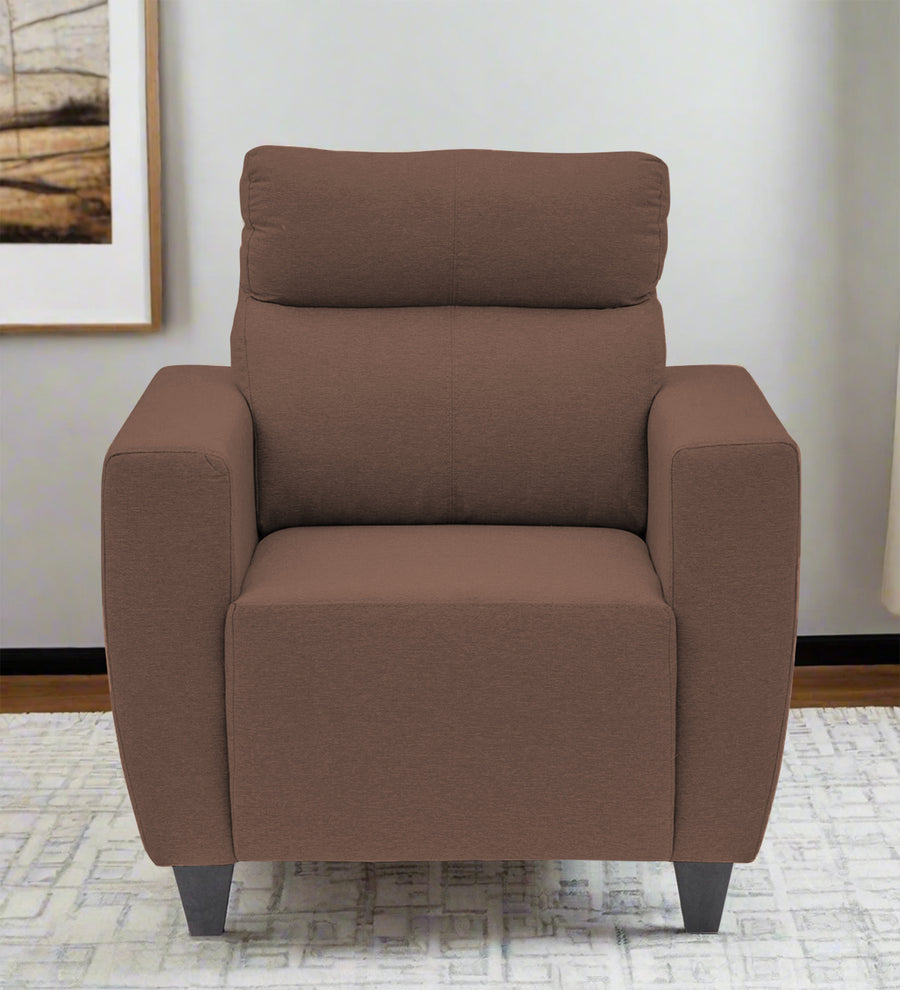 Honor  1 Seater Fabric Sofa - Latte Brown by Febonic Living