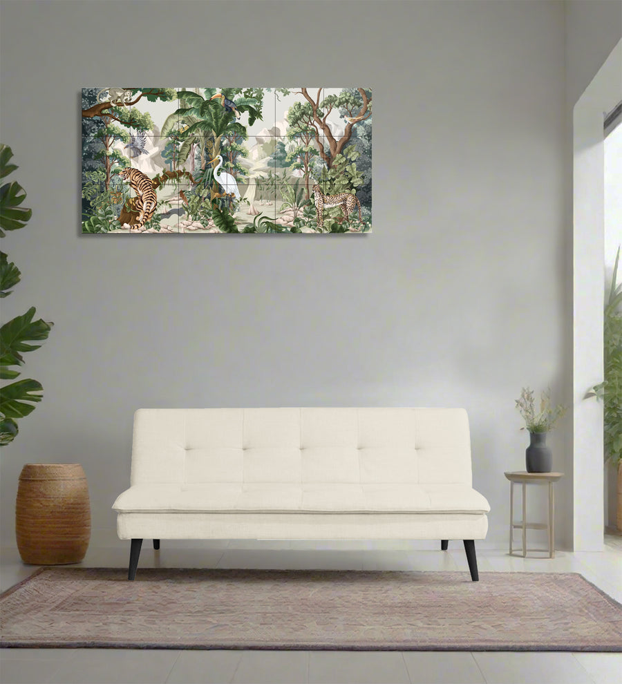 Toner  3 Seater Convertible  Cum Bed Fabric Sofa - Ivory Cream by Febonic Living