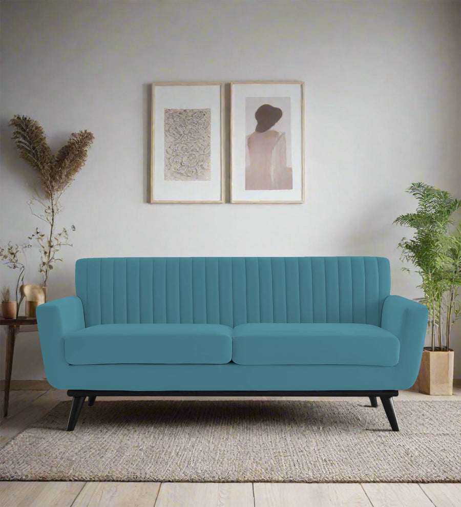 Tucker  2 Seater Velvet Sofa - Aqua Blue by Febonic Living