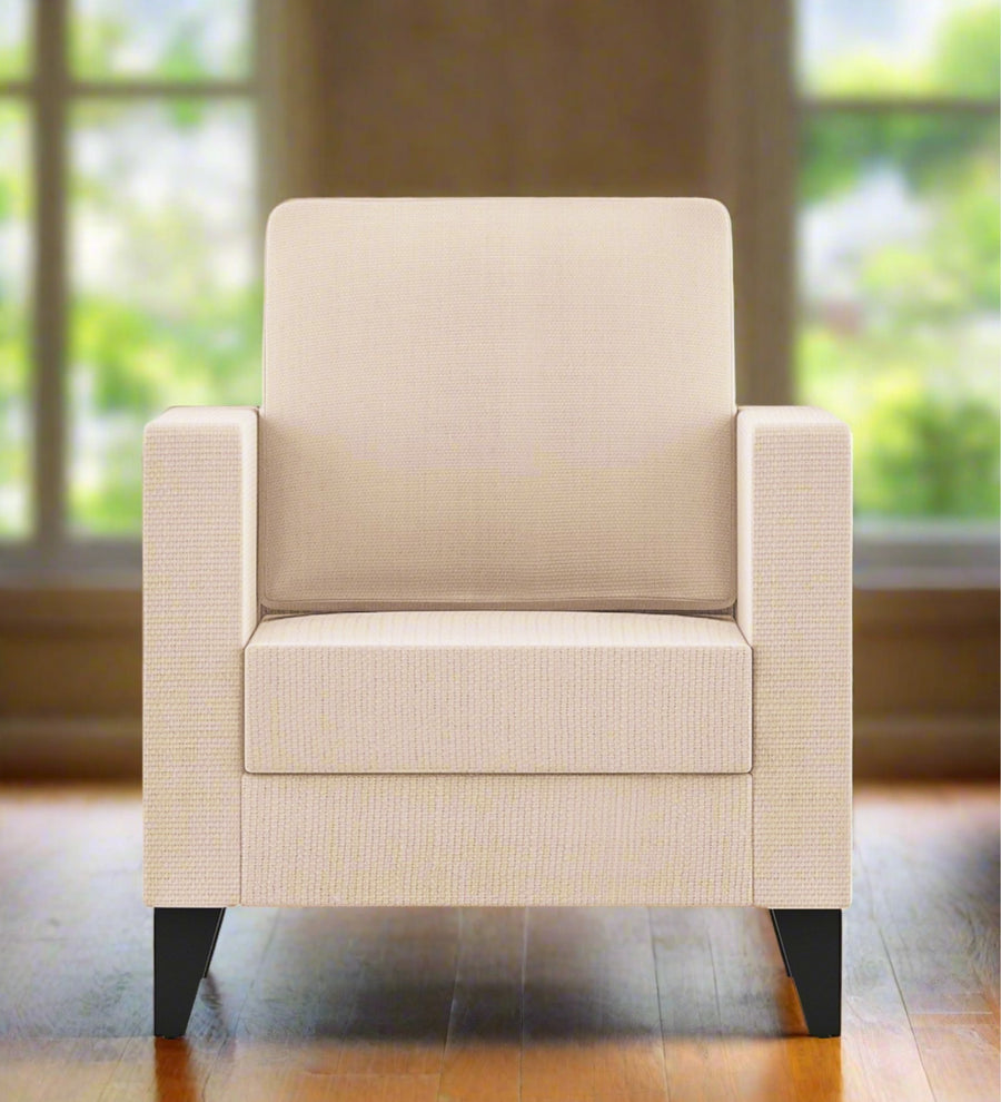Nori  1 Seater Fabric Sofa - Woom Beige by Febonic Living