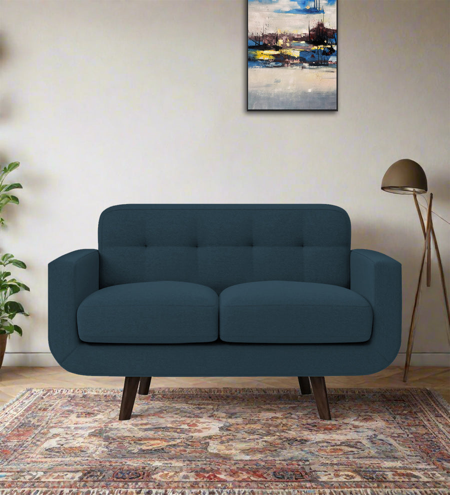 Marsela  2 Seater Fabric Sofa - Cool Blue by Febonic Living