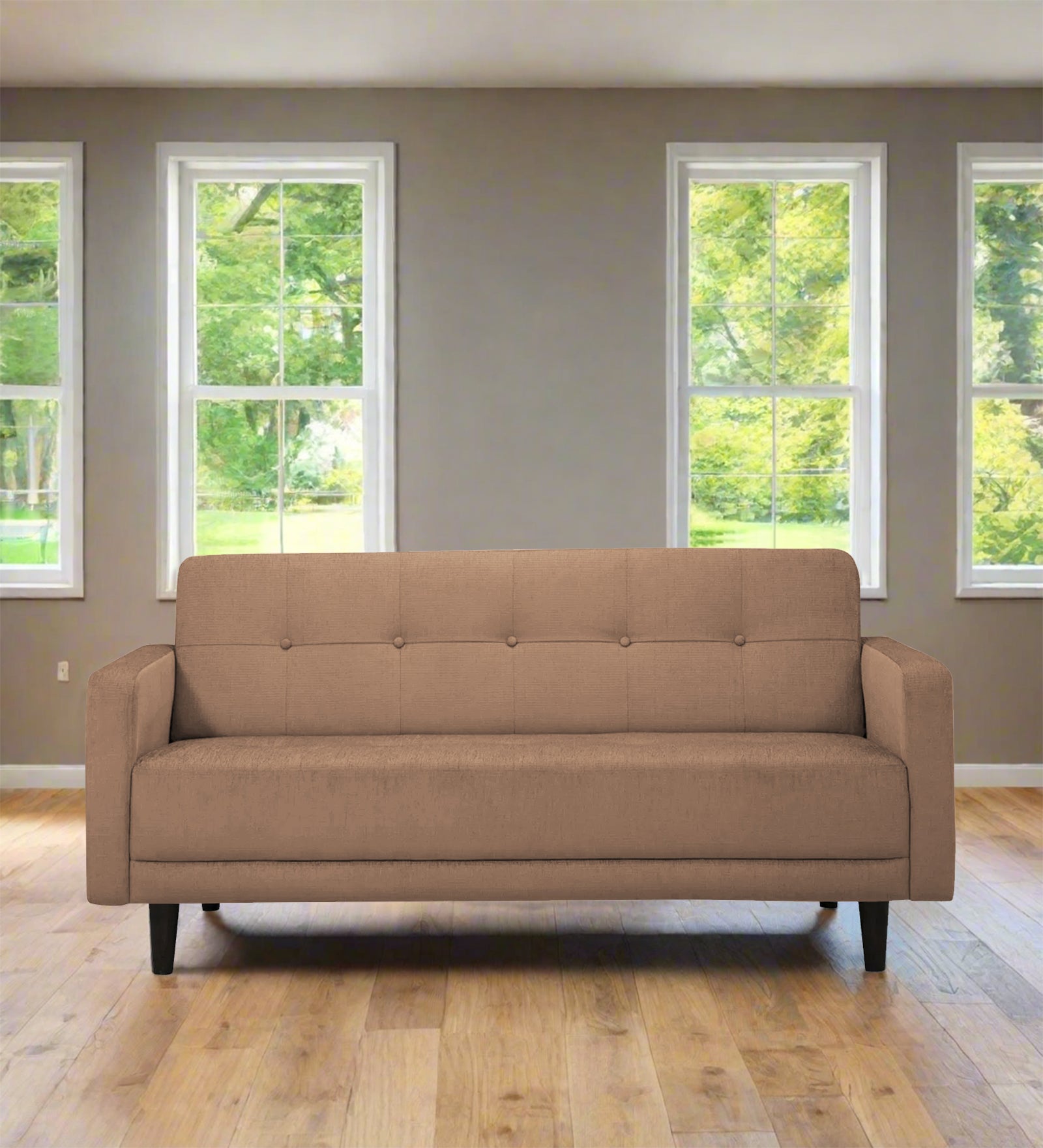 Noha Fabric 2 Seater Sofa in Cosmic Beige Colour