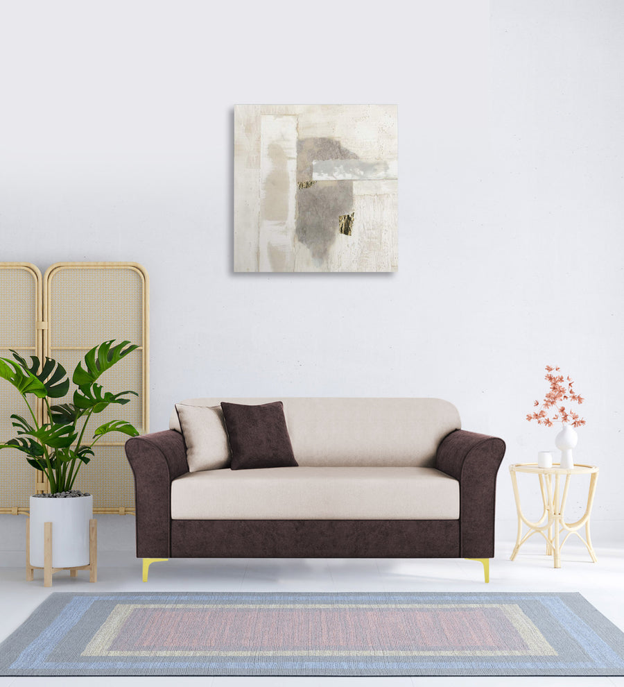 Jordan  2 Seater Velvet Sofa - Mocha Brown And Camel Beige by Febonic Living