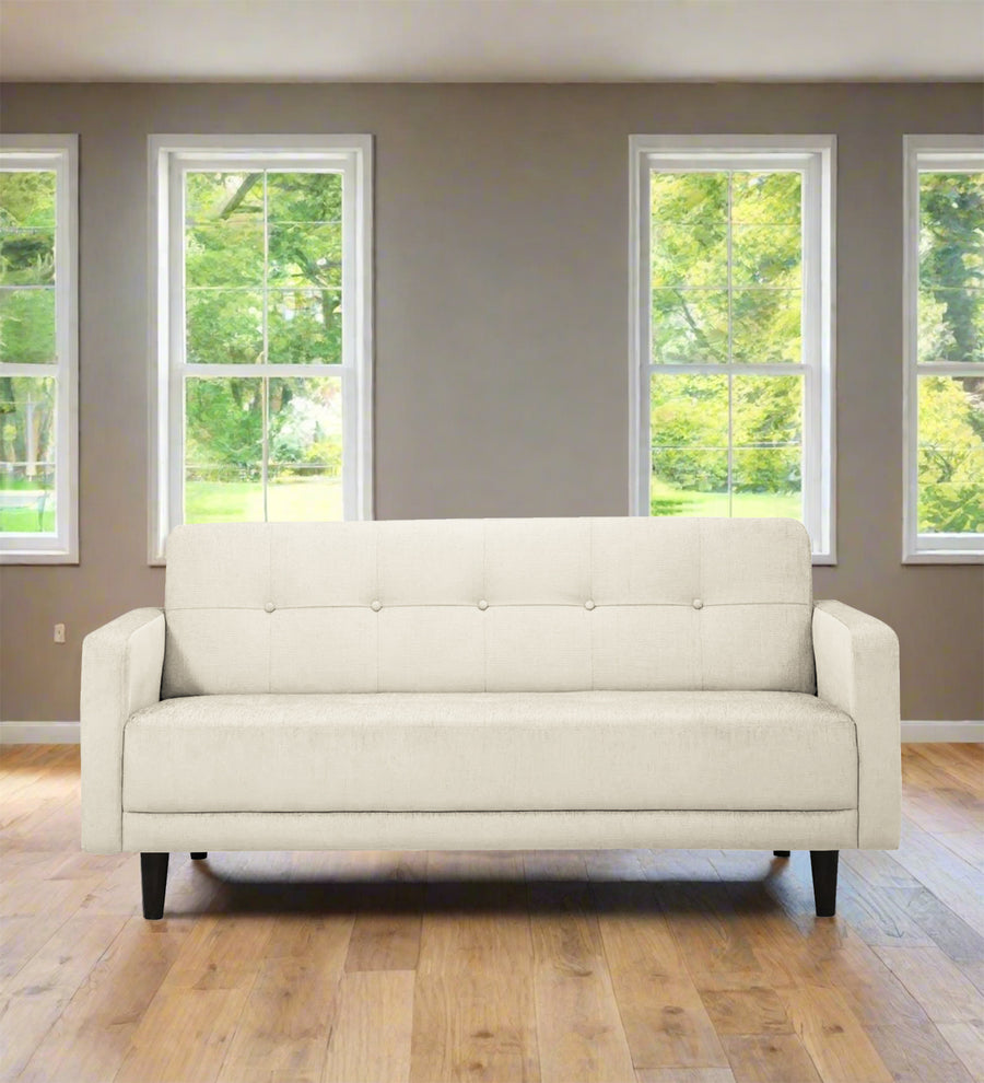 Noha  2 Seater Fabric Sofa - Ivory Cream by Febonic Living