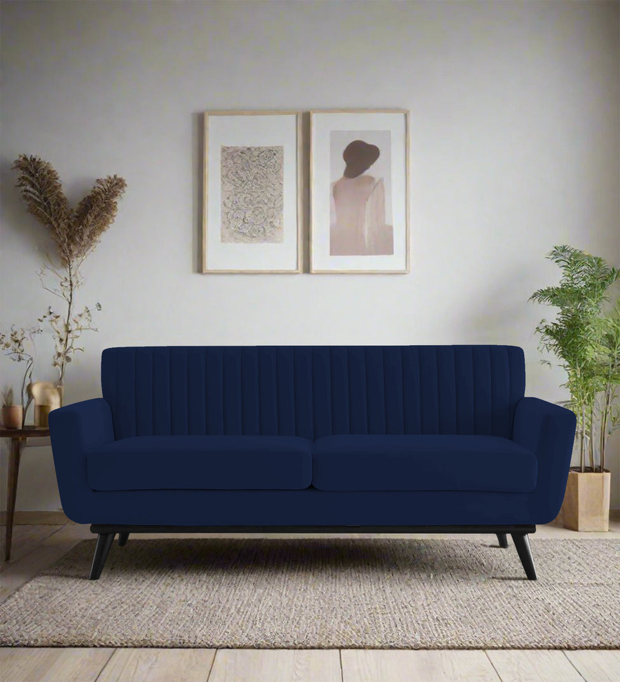 Tucker  2 Seater Velvet Sofa - Indigo Blue by Febonic Living