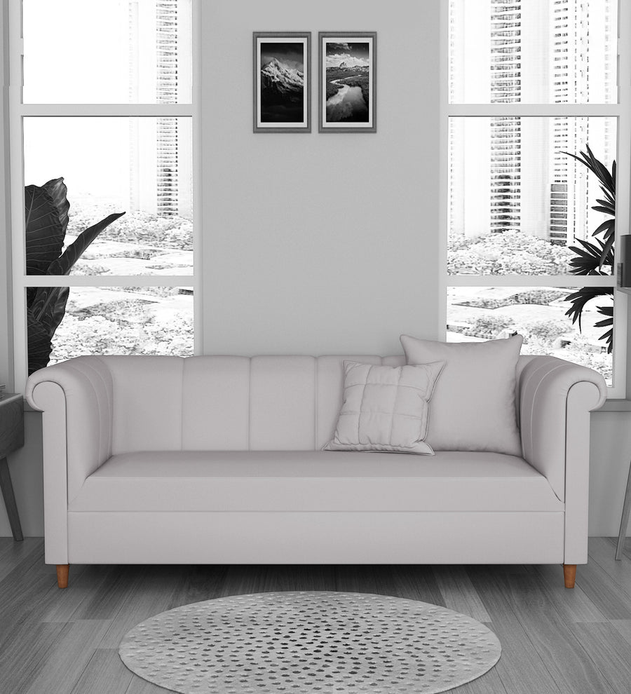 Rubi 3 Seater Velvet Sofa - Concrete grey by Febonic Living