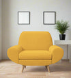 Jessy Fabric 1 Seater Sofa in Bold Yellow Colour