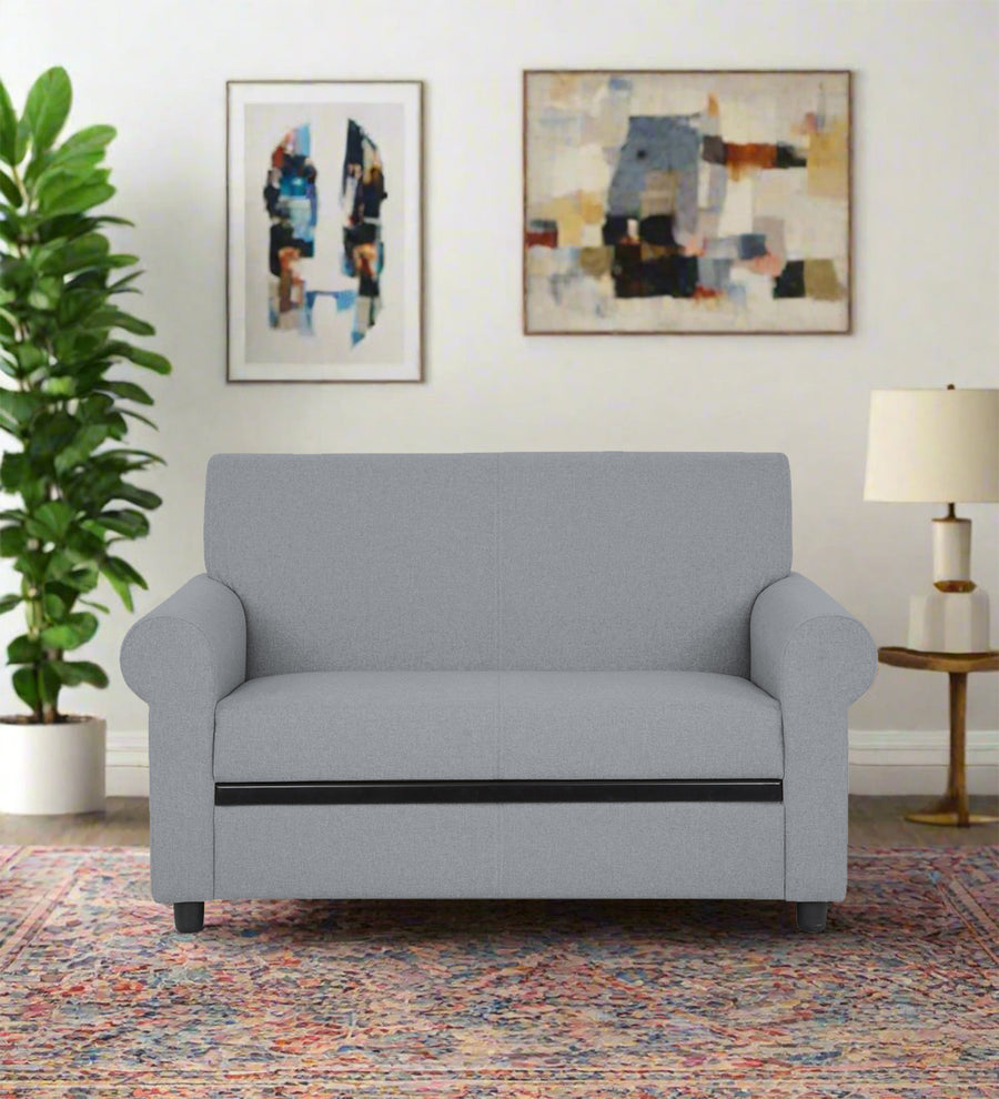 Ribby  2 Seater Fabric Sofa - Coin Grey by Febonic Living
