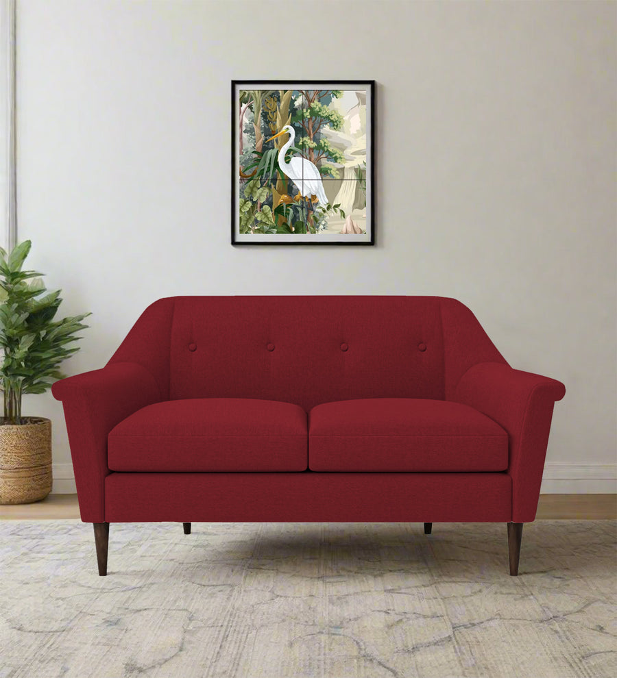 Homer  2 Seater Fabric Sofa - Chilli Red by Febonic Living