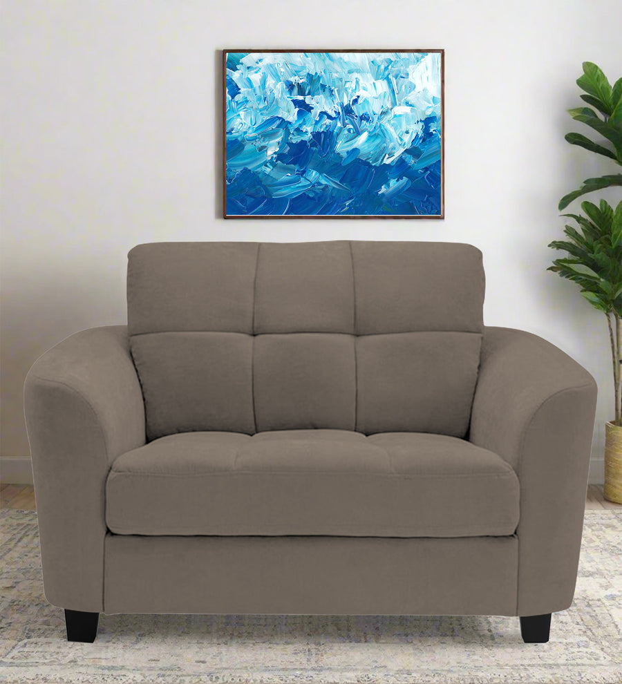 Mulan  1 Seater Fabric Sofa - Hazel Beige by Febonic Living