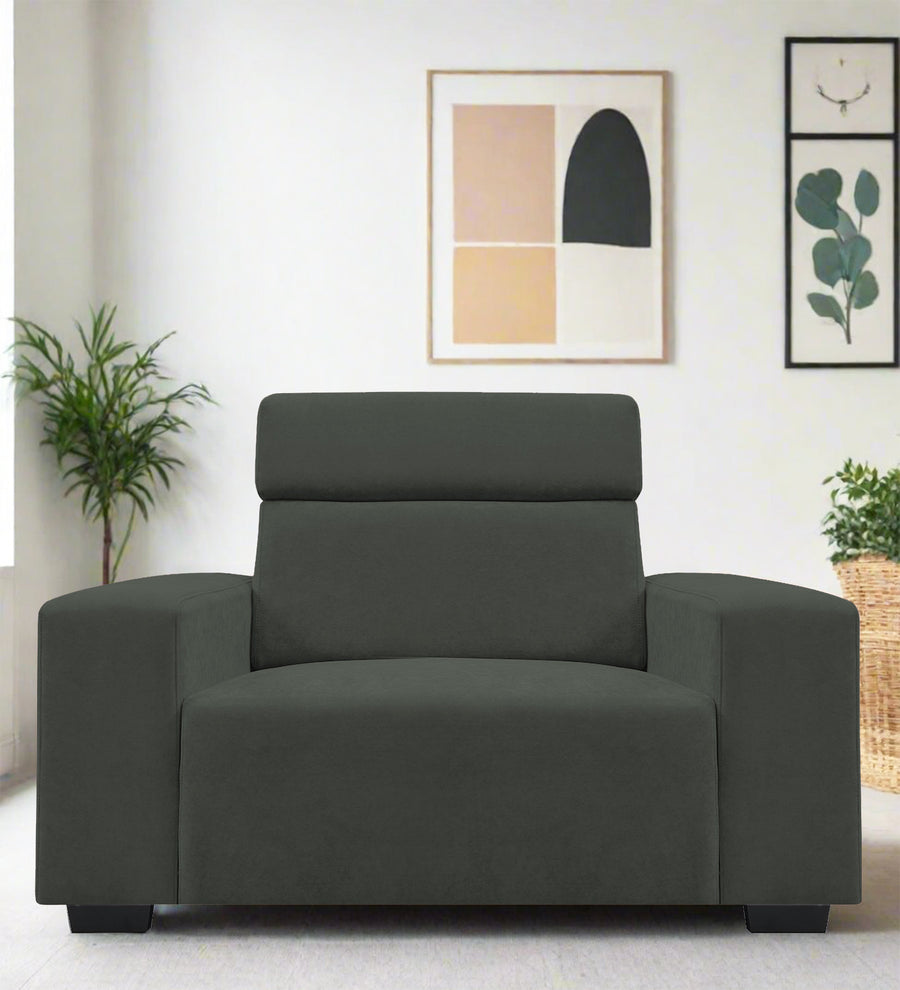 Hiro  1 Seater Fabric Sofa - I-Land Green by Febonic Living