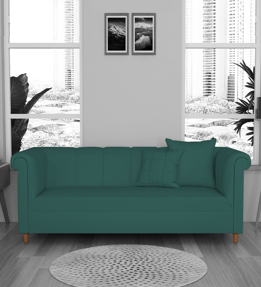 Rubi 3 Seater Velvet Sofa - Pine green by Febonic Living