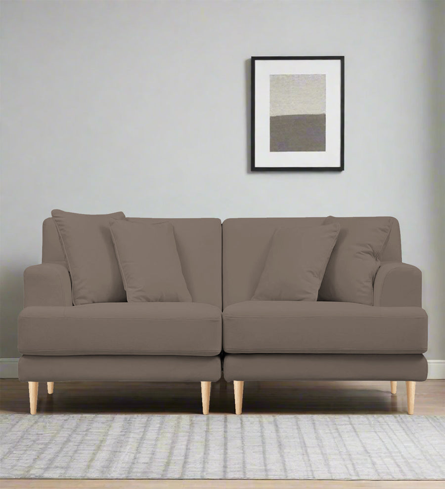 Woody  2 Seater Fabric Sofa - Rock Beige by Febonic Living