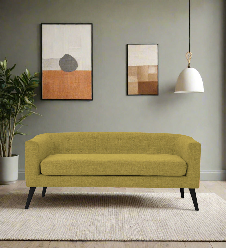 Casper 3 Seater Fabric Sofa - Parrot Green by Febonic Living