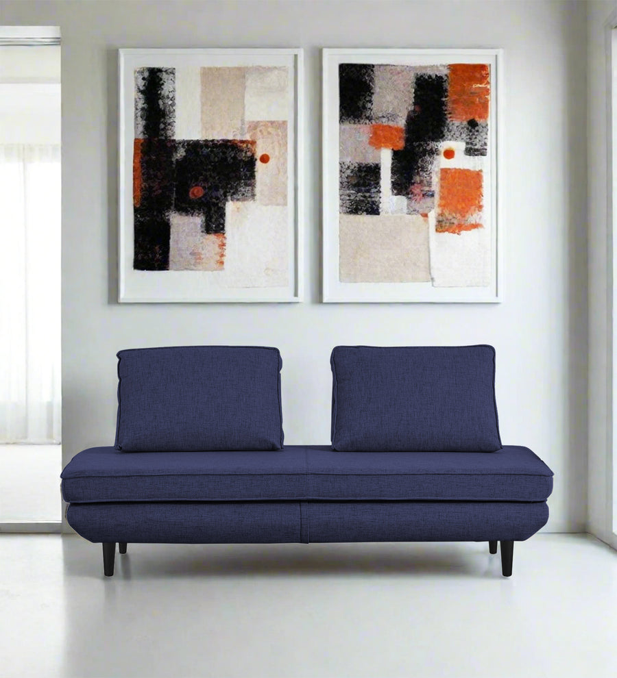 Hiver  Day Bed Fabric Sofa - Slate Blue by Febonic Living