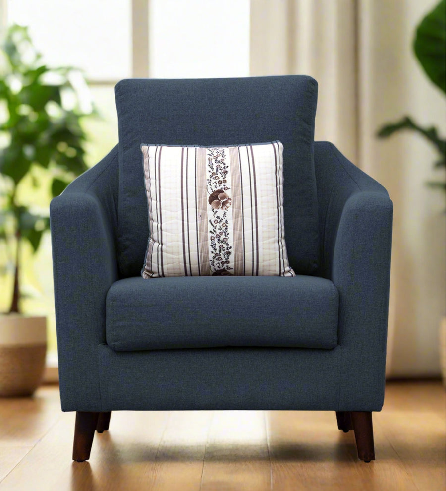Kevin  1 Seater Fabric Sofa - Light Blue by Febonic Living