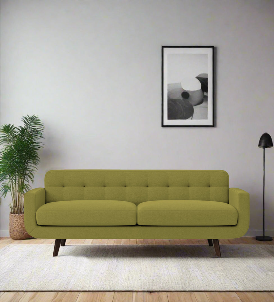 Marsela 3 Seater Fabric Sofa - Kelly Green by Febonic Living