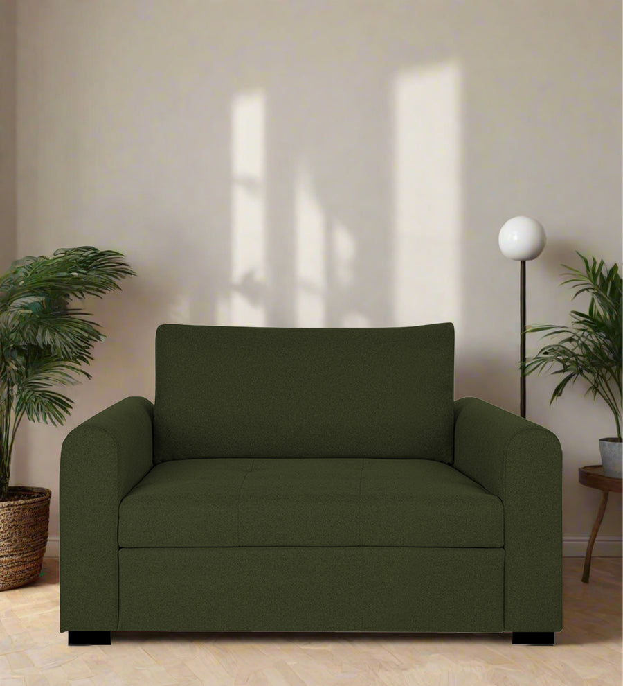Sigma  1 Seater Fabric Sofa - Olive Green by Febonic Living