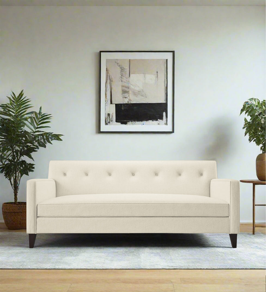 Miller 3 Seater Fabric Sofa - Ivory Cream by Febonic Living